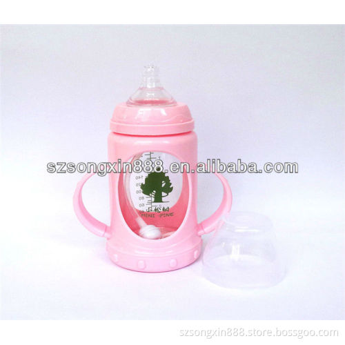 240ml new design BPA free glass baby bottle